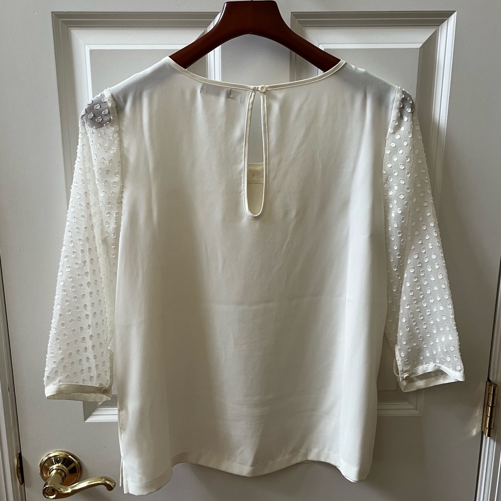 Chiffon bow tie blouse - Picture 5 of 12